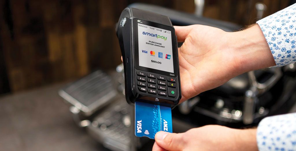 EFTPOS machine with card inserted