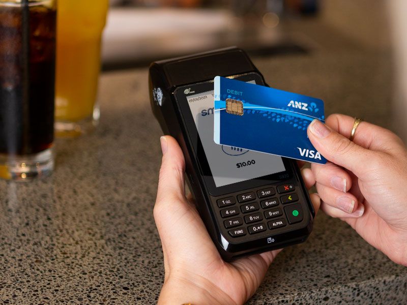 Contactless card payment on EFTPOS machine