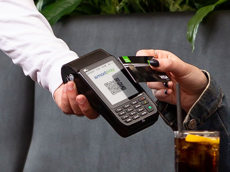 Contactless card payment on EFTPOS machine